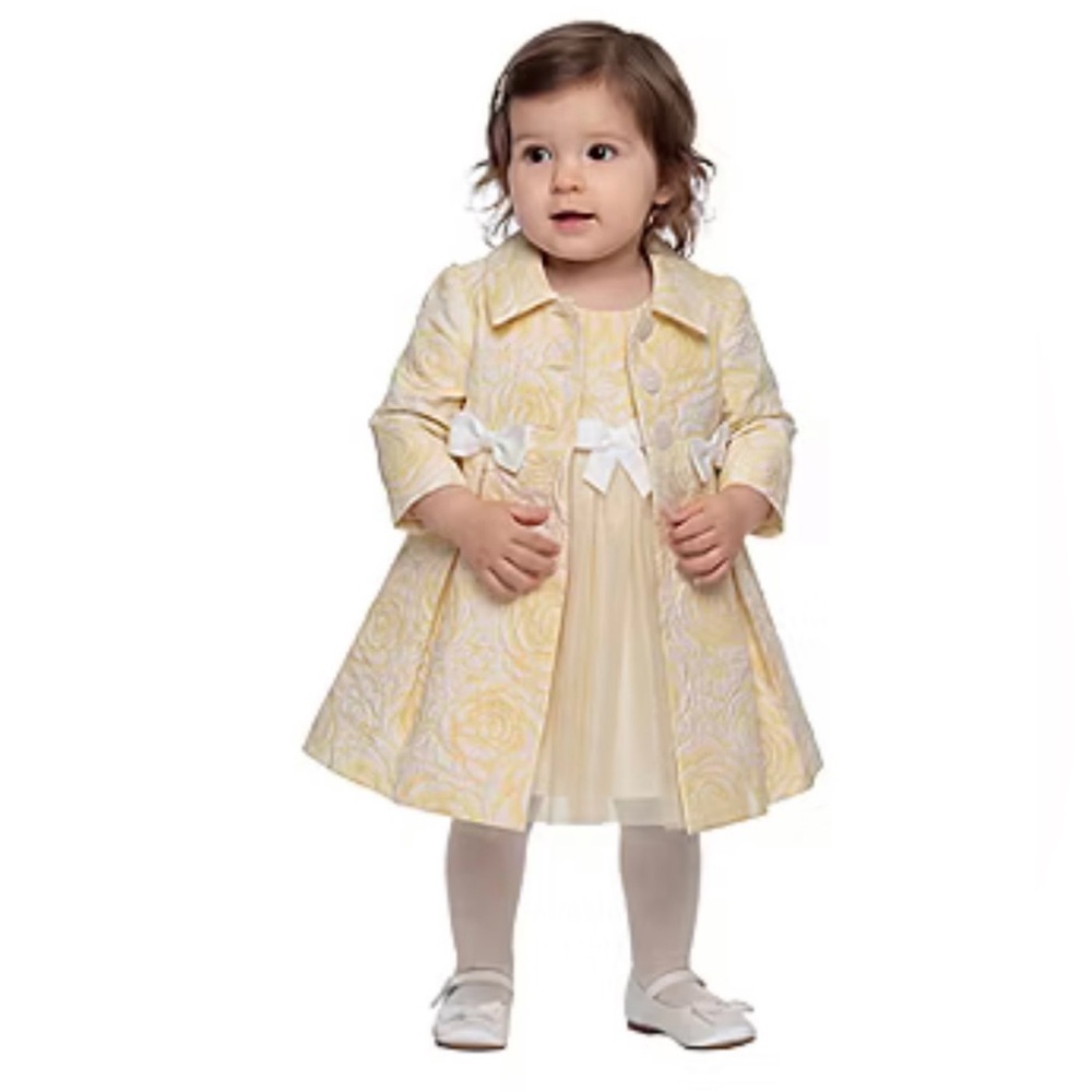 Bonnie Jean Baby Girls 2-pc. Dress Set